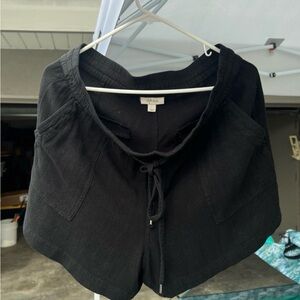 Style & Co women’s size large solid black shorts
